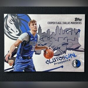 COOPER FLAGG CLUTCH CITY PROSPECTS 2025 TOPPS ROOKIE CARD